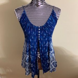 Split Middle Festival Concert Tank Top